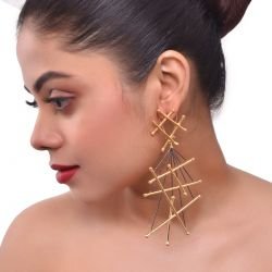 Statement Dual Colour Handcrafted Earring
