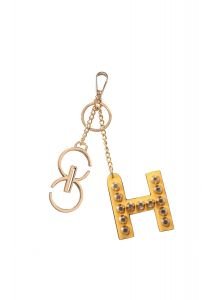 Yellow 'H' Leather Charm