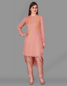 Dainty Floral Emb. On Georgette