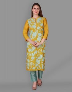 Contrast Sequin Embroidery Tunic
