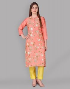 Shimmer Embroidery All Over On Tunic