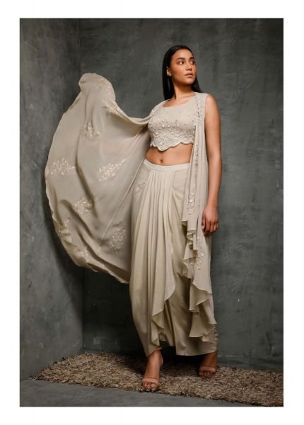 dhoti drape skirt